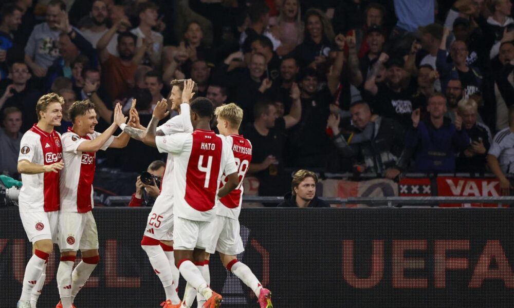 L'Ajax esulta in Europa League