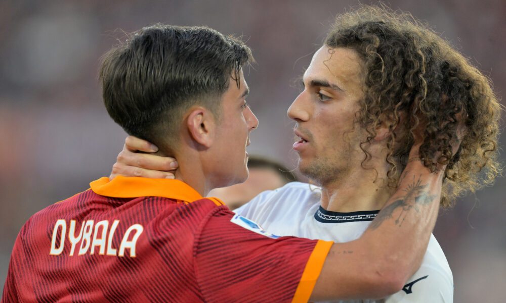 Dybala e Guendouzi a contatto nell'ultimo Derby