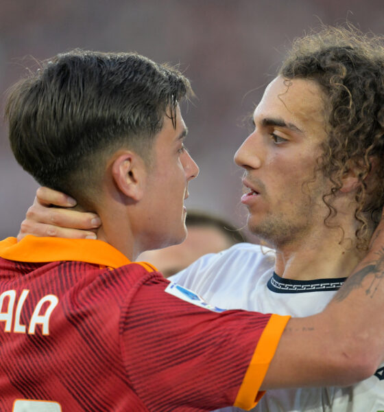 Dybala e Guendouzi a contatto nell'ultimo Derby