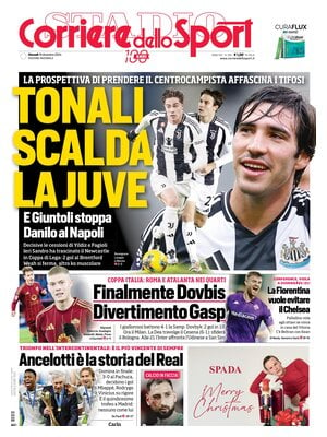 Prima pagina Corriere dello Sport (19 dicembre 2024)