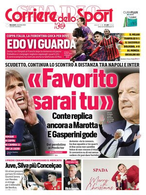 Prima pagina Corriere dello Sport (4 dicembre 2024)