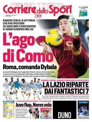 Prima pagina Corriere dello Sport (15 dicembre 2024)