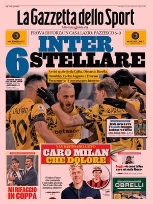 Prima pagina La Gazzetta dello Sport (17 dicembre 2024)