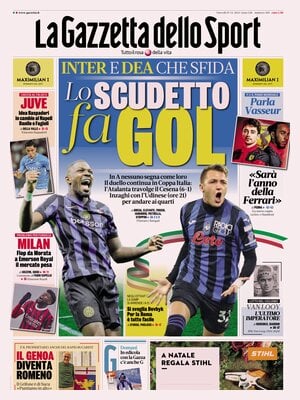 Prima pagina La Gazzetta dello Sport (19 dicembre 2024)