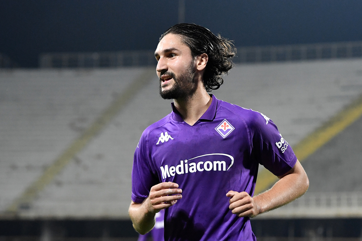 Adli in campo con la Fiorentina