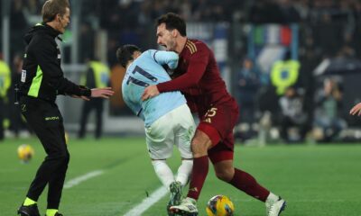 Castellanos Hummels scontro derby Roma Lazio sanzioni cartellini gialli rossi sanzioni rassegna stampa