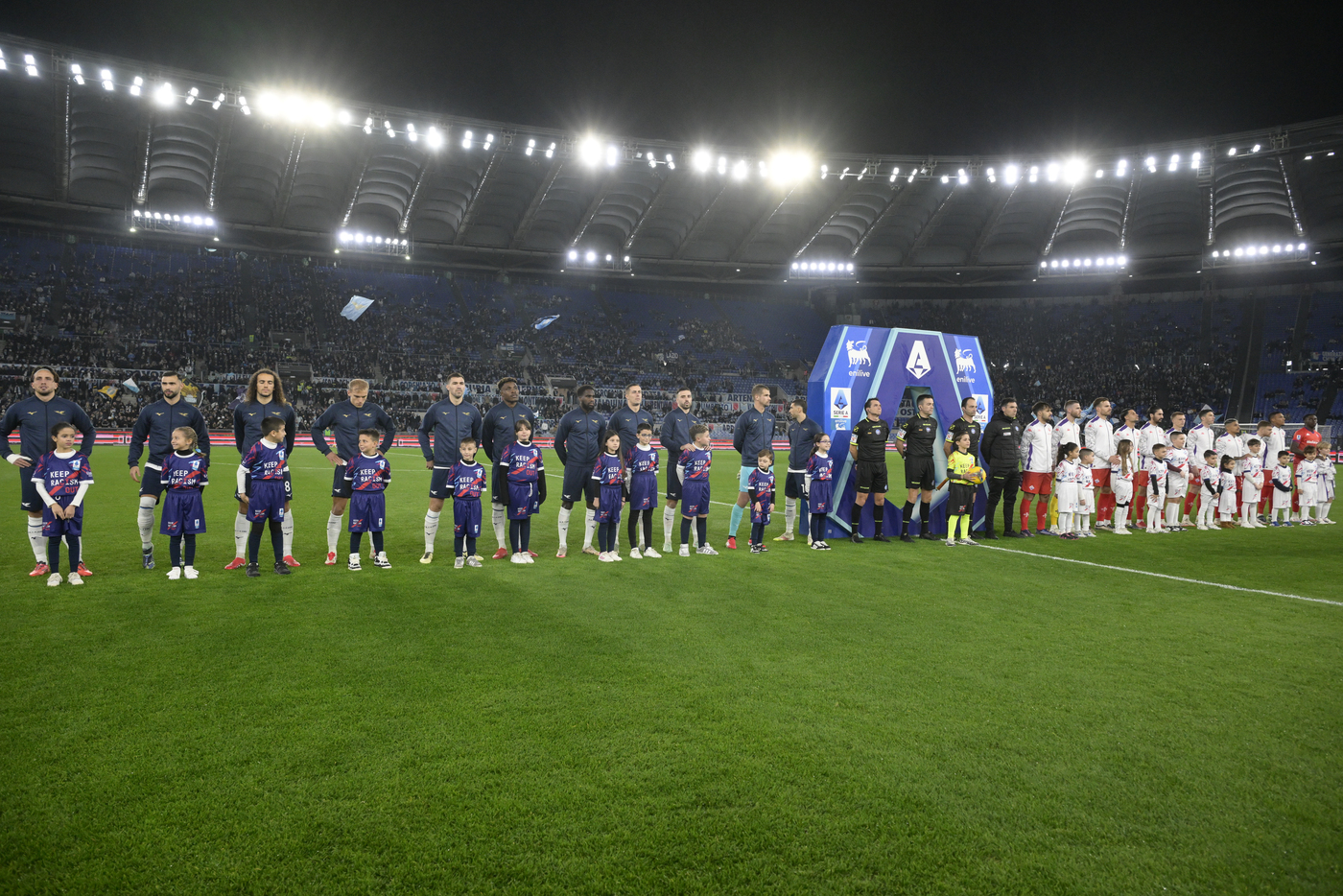 Lazio e Fiorentina schierate