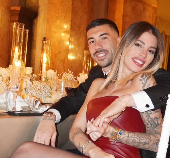 Mattia Zaccagni e Chiara Nasti capodanno 2025