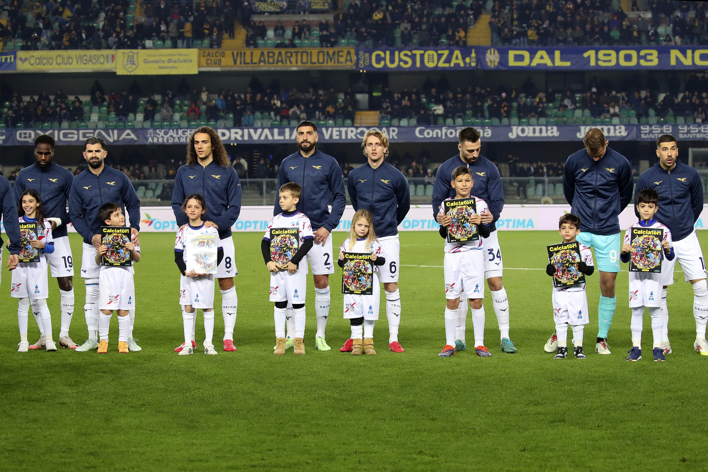 La Lazio schierata in campo