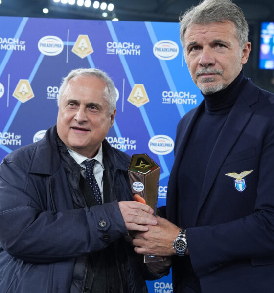 Claudio Lotito e Marco Baroni Serie A ricevono un premio - Calciomercato Lazio