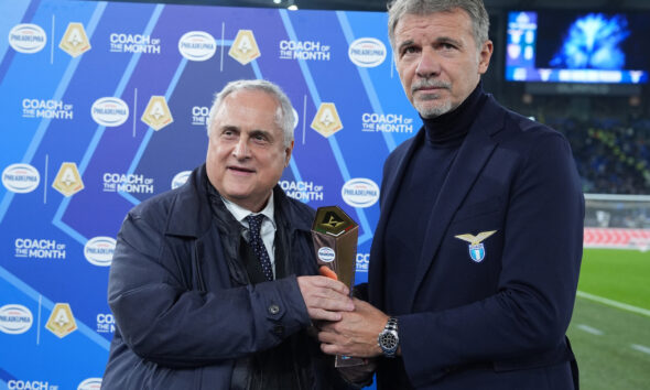 Claudio Lotito e Marco Baroni Serie A ricevono un premio - Calciomercato Lazio