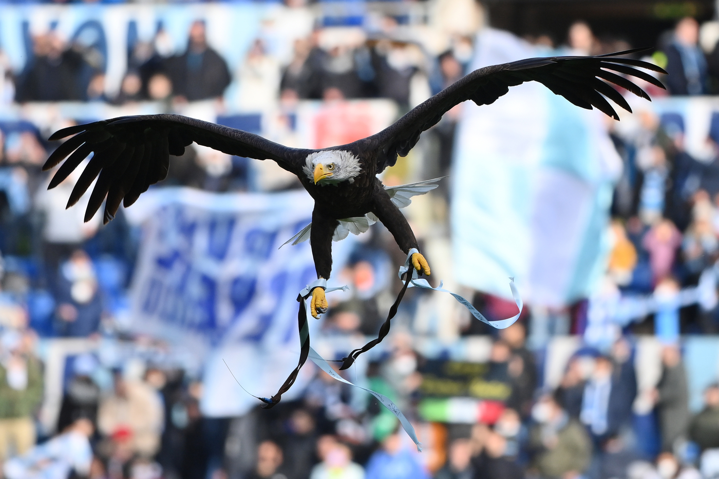 Lazio festa 125 anni volo Olympia show Olimpico