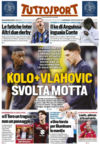 TuttoSport 25 febbraio 2025