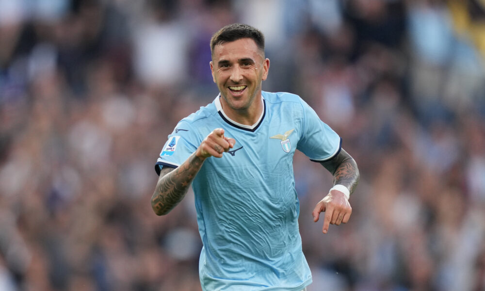 Vecino in azione con la Lazio