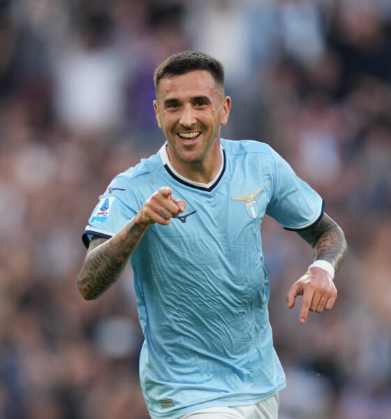 Vecino in azione con la Lazio