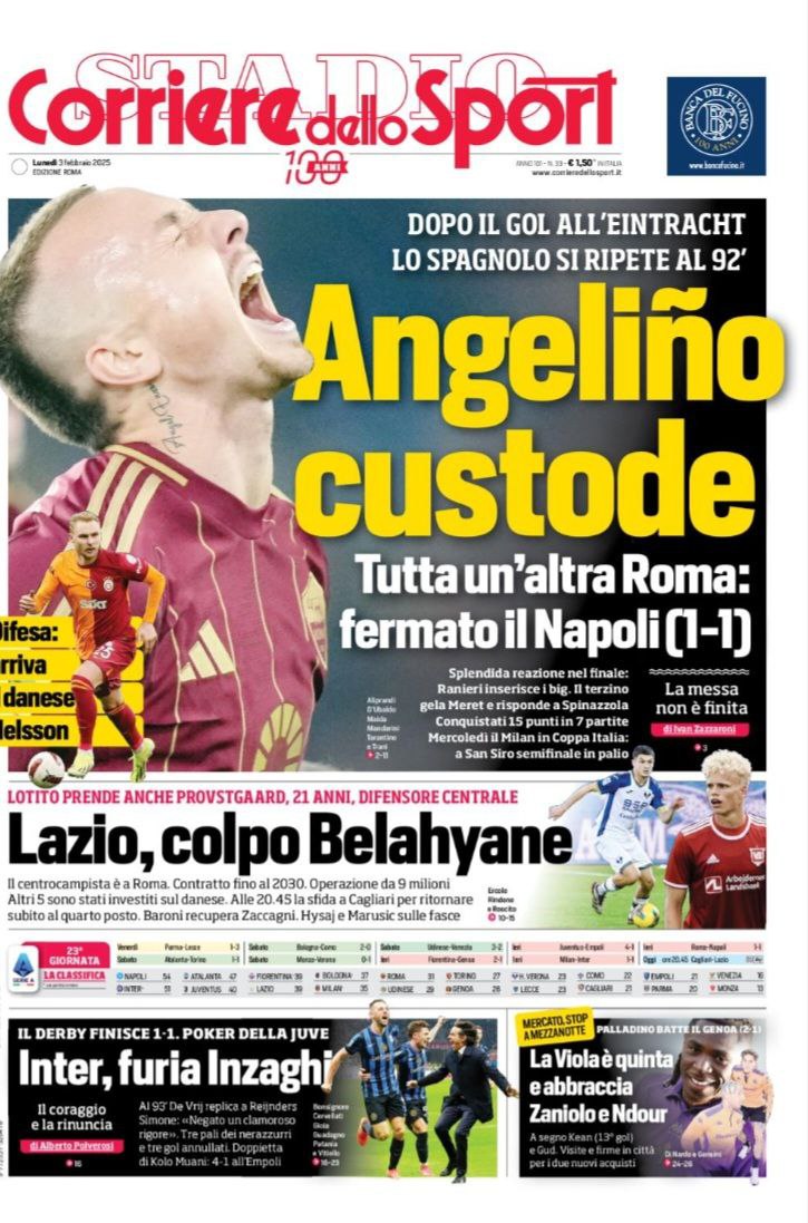 corriere dello sport 03 02 2025