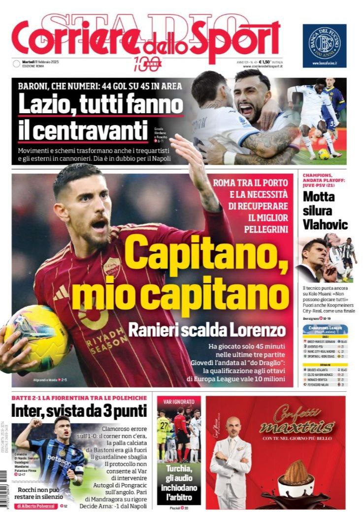 corriere dello sport 11 02 2025