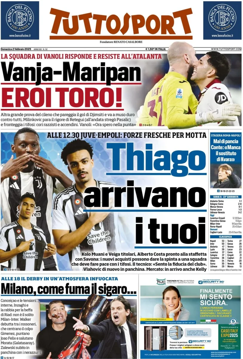 tuttosport 02 02 2025